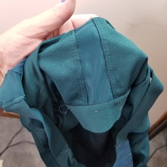 Alo space dye teal green built in bra tank top - Picture 6 of 7